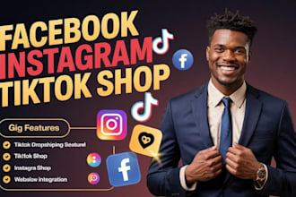 boost shopify sales via tiktok shop facebook shop instagram shop