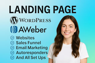 professional wix landing page and responsive wordpress elementor website design
