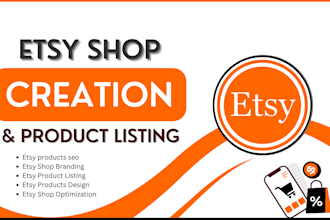 do etsy shop setup etsy store design etsy product listing etsy shop product seo