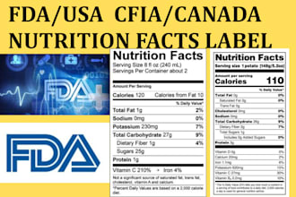 create fda compliant nutritional facts label