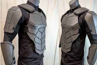 create 3d cosplay design 3d knight armor 3d mask props weapon helmet 3d costume