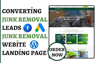 junk removal website junk removal leads junk removal landing page junk removal