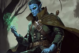 do commissions for dnd character illustrations