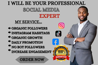 grow organic followers on tiktok,instagram, and facebook with targeted promotion