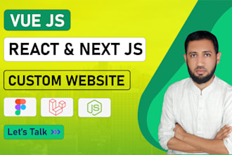 develop redesign copy clone  website using react js, next js and vue js