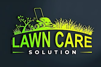 design amazing landscape, trimming, agriculture and lawn care logo