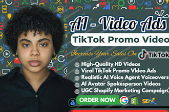 setup ai spokesperson video, tiktok promo video ads