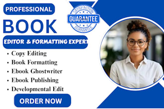 proofread and edit ghost book writer fiction novel developmental book editing