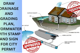 do drainage plan, erosion report, grading plan with stamp for city approved