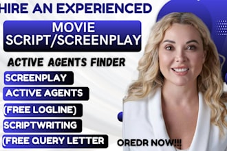 find top active agent for screenplay, movie script, tv series, film script