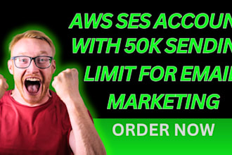 help you to increase your AWS ses sending limit to 50k