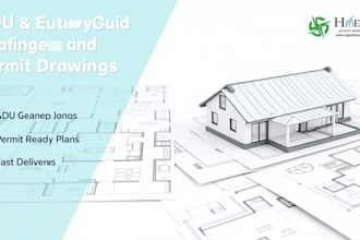 draw and review building floor plan of the building permit for city permit