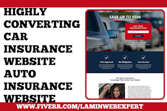 design modern car dealership website auto insurance website auto finance website