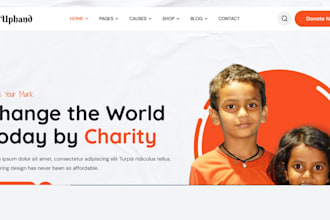 nonprofit, charity, ngo, 501c3, donation, non profit website on wordpress, wix