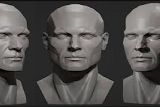 sculpt 3d miniature 3d face 3d head action figure 3d toy for 3d printing