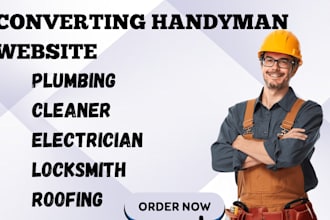 create handyman website locksmith roofing plumbing flooring website