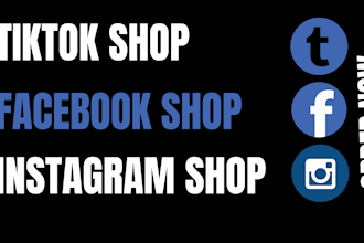 set up tiktok shop, facebook shop, instagram shop, ads or tiktok shop manager