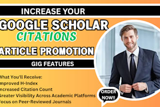increase citations, h index and backdate on google scholar, peer review journal