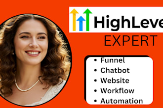 build and automation gohighlevel sales funnel, webinar, chatbot, website