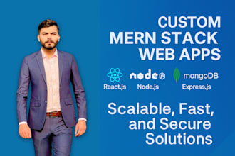 build a custom mern stack web app with react nodejs and mongodb