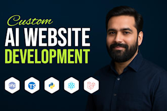 develop ai website, ai web app, saas platform and chatgpt chatbot