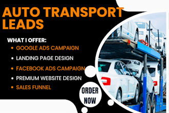 generate auto transport leads, auto transport website, auto detailing leads