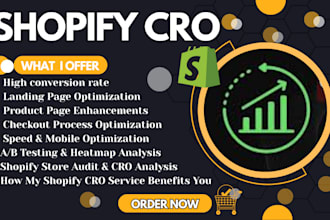 increase your shopify store conversion rate with optimization, review and audit