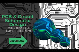 design custom multilayer pcb with schematics gerbers, bom, kicad and prototyping