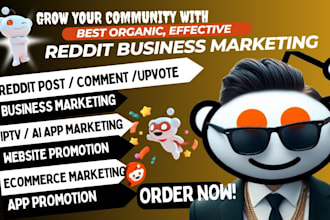 do reddit post upvote for business ai website app product link ecommerce manage