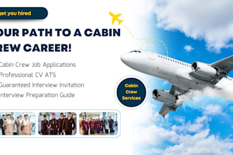 create a professional cabin crew cv and job application