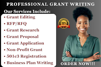 do grant research grant application proposal writing submission 501c3 reg