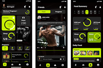 develop a fitness app, gym app, workout app, and website