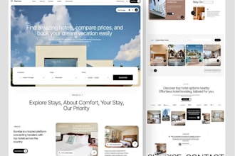 design hotel booking website, flight, affiliate website, travel booking website