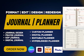 design redesign christian journal canva journal kdp journal canva planner