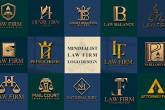 make a professional modern attorney, legal and law firm logo design