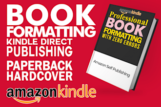 do amazon KDP pro, book formatting, promotion and publishing