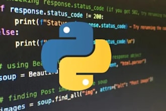 do python script, web scraping, automation python programming, in selenium json