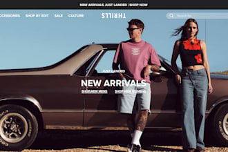build streetwear clothing brand website, y2k shopify store fashion website