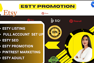 promote your etsy shop with SEO pinterest pins listings setup and audit ranking