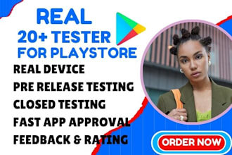 develop, publish android IOS mobile app with 20 testers