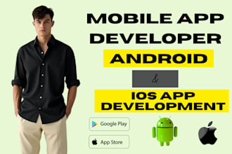 be your full mobile app developer, flutter developer, swift and react developer