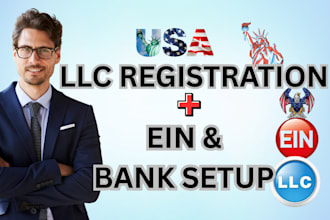 register your USA llc with ein bank account register wyoming llc service ein
