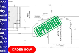 draw site plans, structural drawings for buildings permit, city permit in 24hour