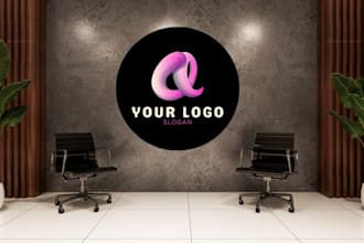 make creative  custom zoom virtual background with your logo