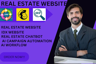 build high converting ai powered real estate idx mls pms website crm chatbot