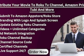 distribute your movie to roku tv channel, amazon prime, tubi, and more