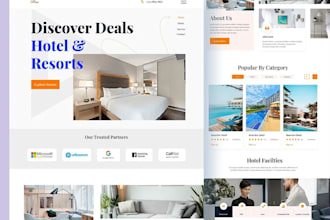 design hotel booking website, ai trip planner website, flight booking website