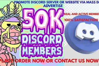 boost, advertise, promote your discord server, to get real and active members