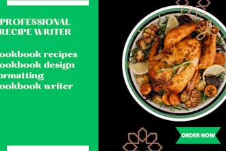 be your cookbook writer recipe book do cookbook formatting cookbook design