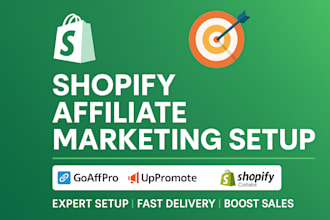 set up shopify collab goaffpro uppromote app for your store affiliate marketing